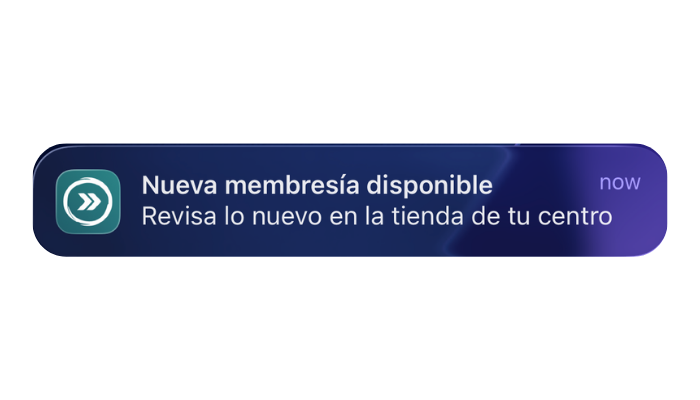 Notificación nueva membresía